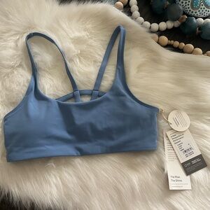 Vuori Blue Strappy Sports Bra